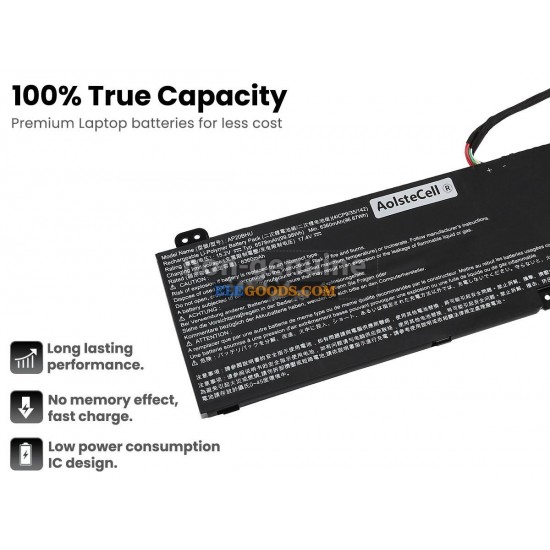 15.2V  99.98Wh  4 cells  Li-Polymer  Black