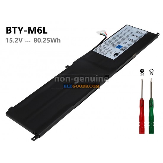 15.2V  80.25Wh  4 cells  Li-Polymer  Black